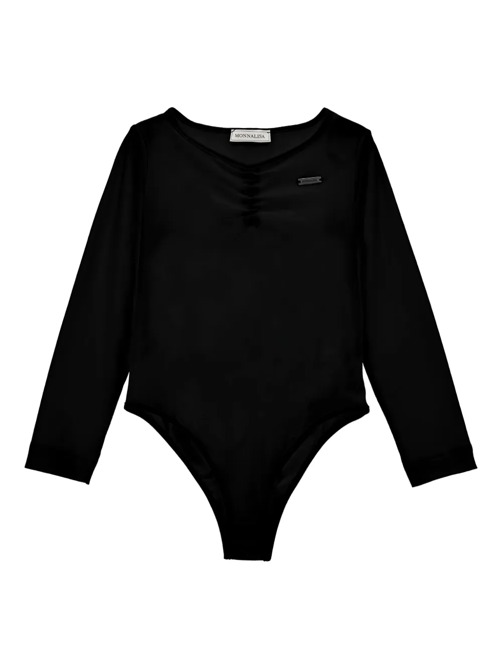 Monnalisa Romper met lange mouwen en uitgesneden details Zwart