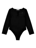 Monnalisa long-sleeve cut-out bodysuit - Black