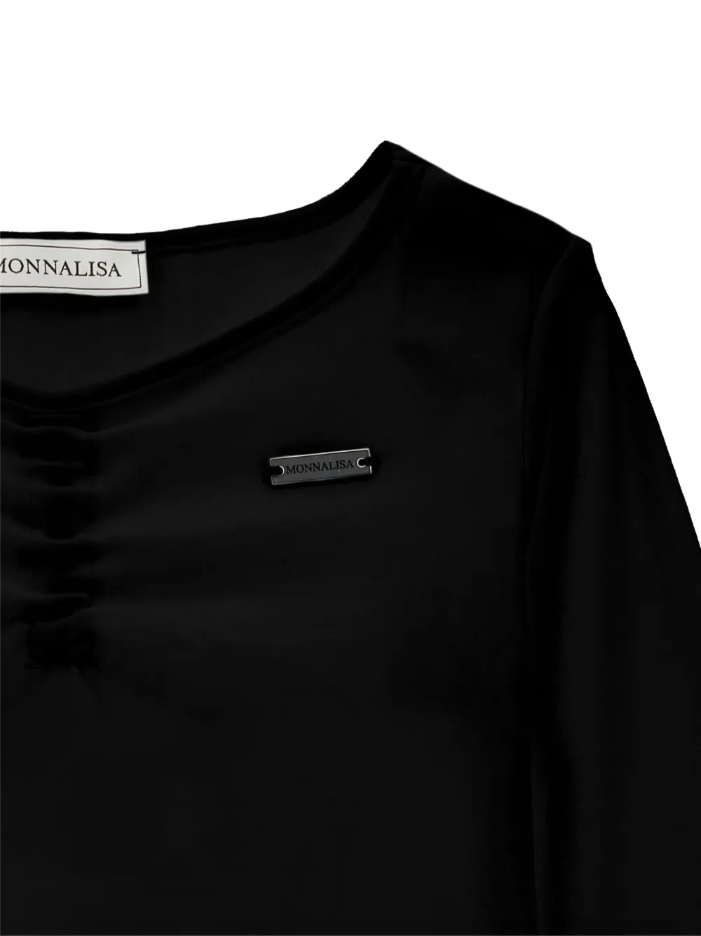 Monnalisa Romper met lange mouwen en uitgesneden details Zwart