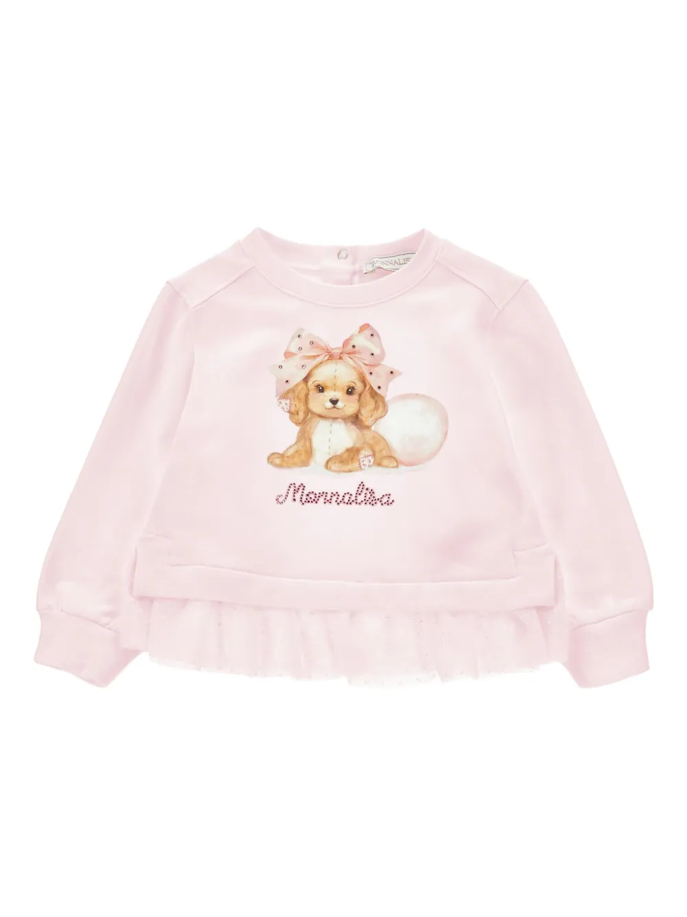 Monnalisa Sweater met ruches Roze