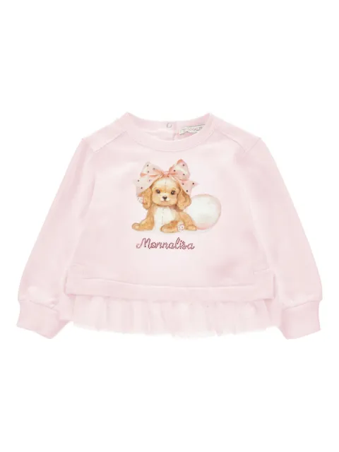 Monnalisa ruffled-hem sweatshirt