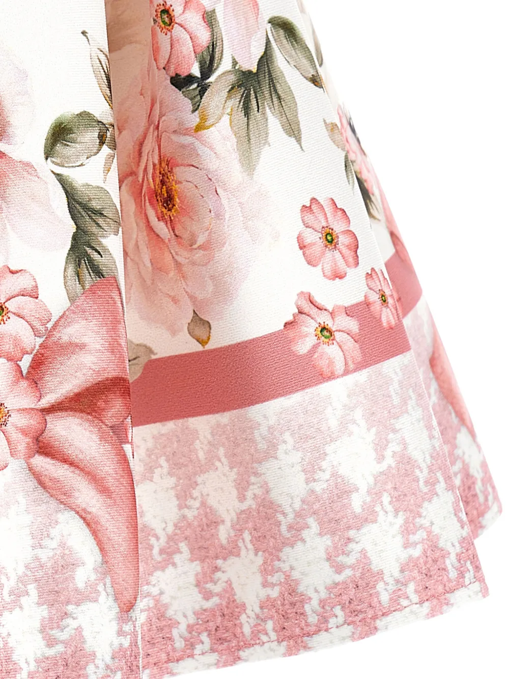 Monnalisa Rok met bloemenprint Wit