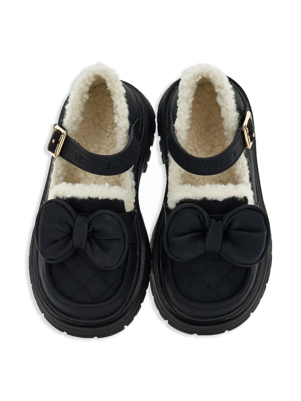 Monnalisa bow-embellished loafers Black