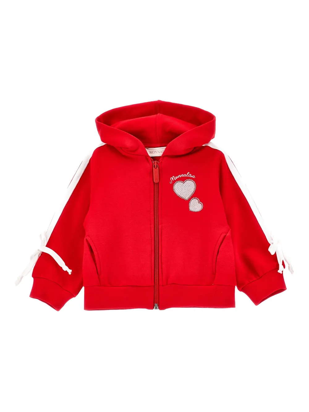 Monnalisa Jersey hoodie Rood
