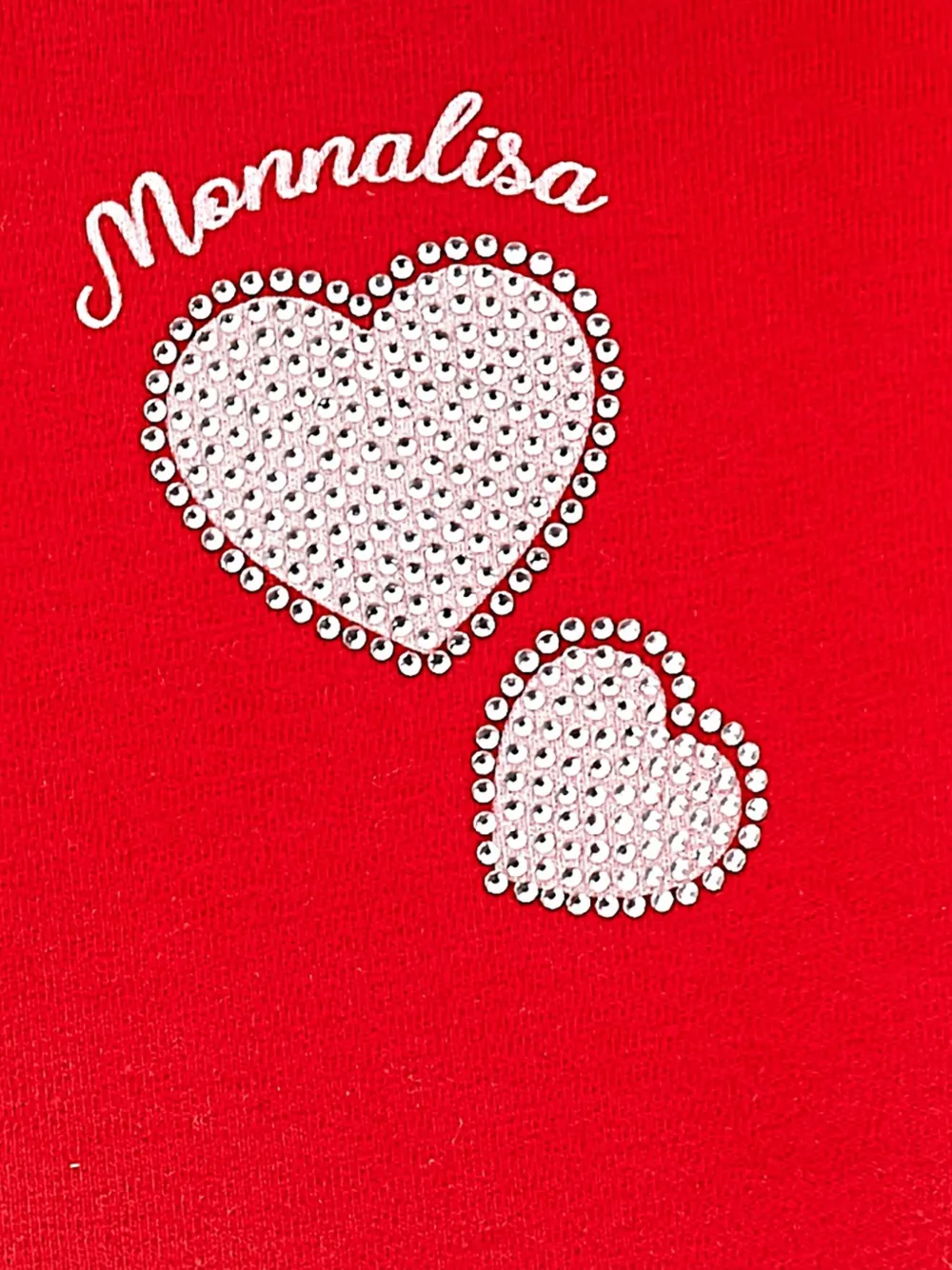 Monnalisa Jersey hoodie Rood