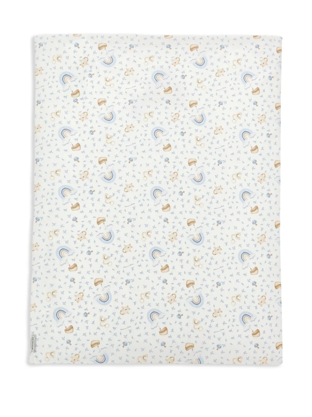 Monnalisa Deken met teddybeerprint Wit
