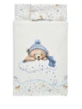 Monnalisa teddy bear-print blanket - White