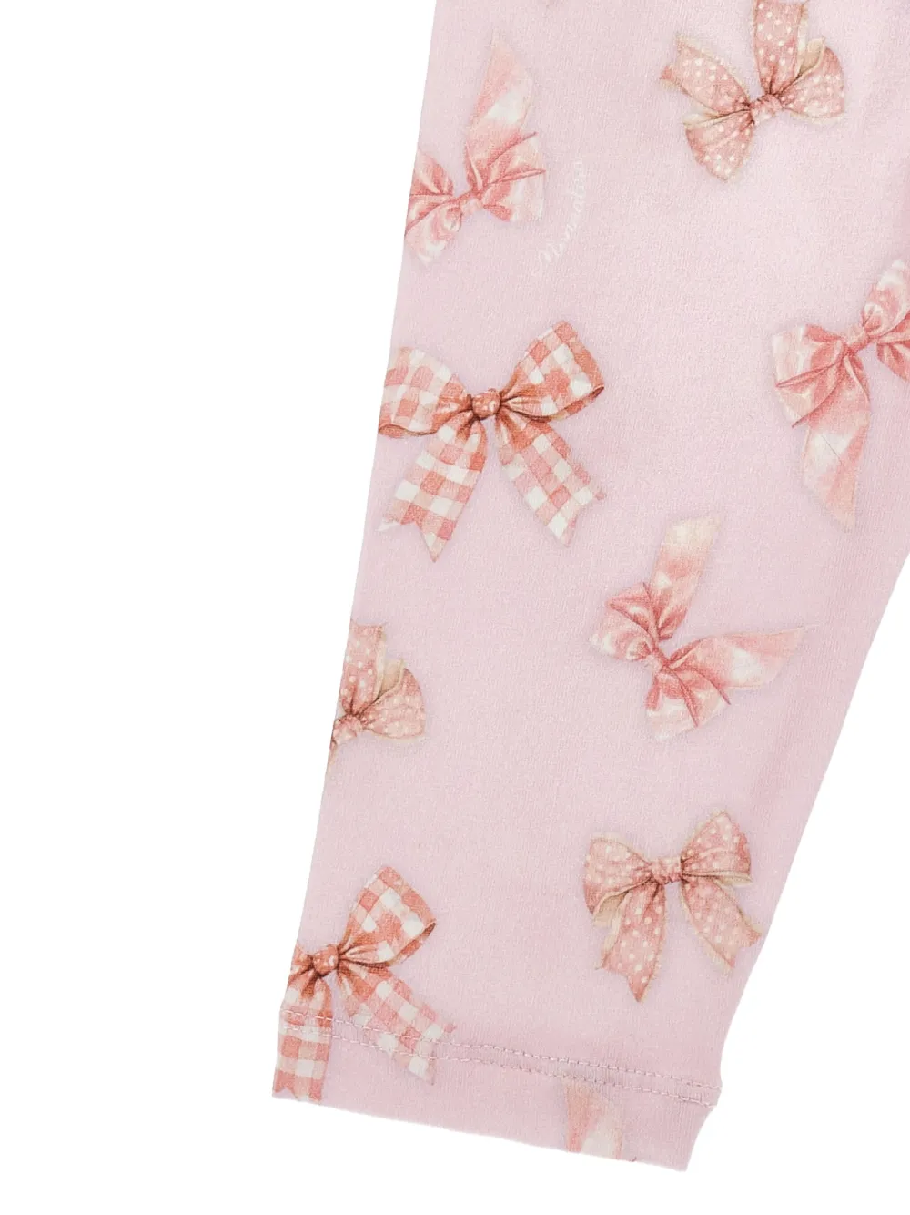 Monnalisa Broekset met strikprint Wit
