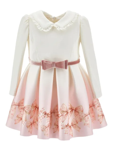 Monnalisa vestido con moño estampado