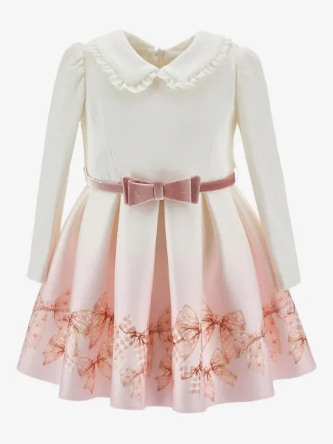 Monnalisa bow-print dress