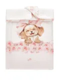 Monnalisa puppy-print sleeping bag - Pink
