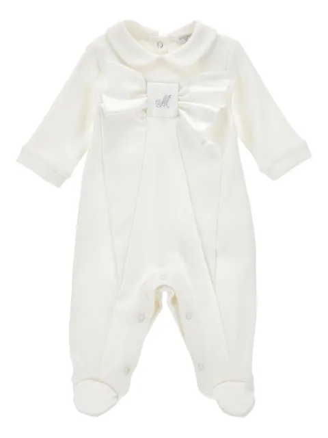 Monnalisa bow-detail babygrow