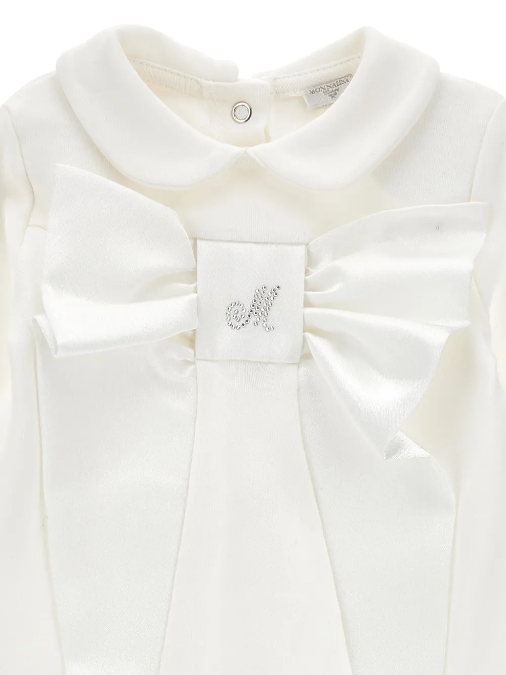 Monnalisa Romper met strikdetail Wit