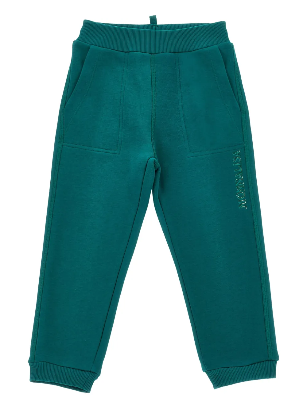 Monnalisa Trainingsbroek met geribbeld detail Groen