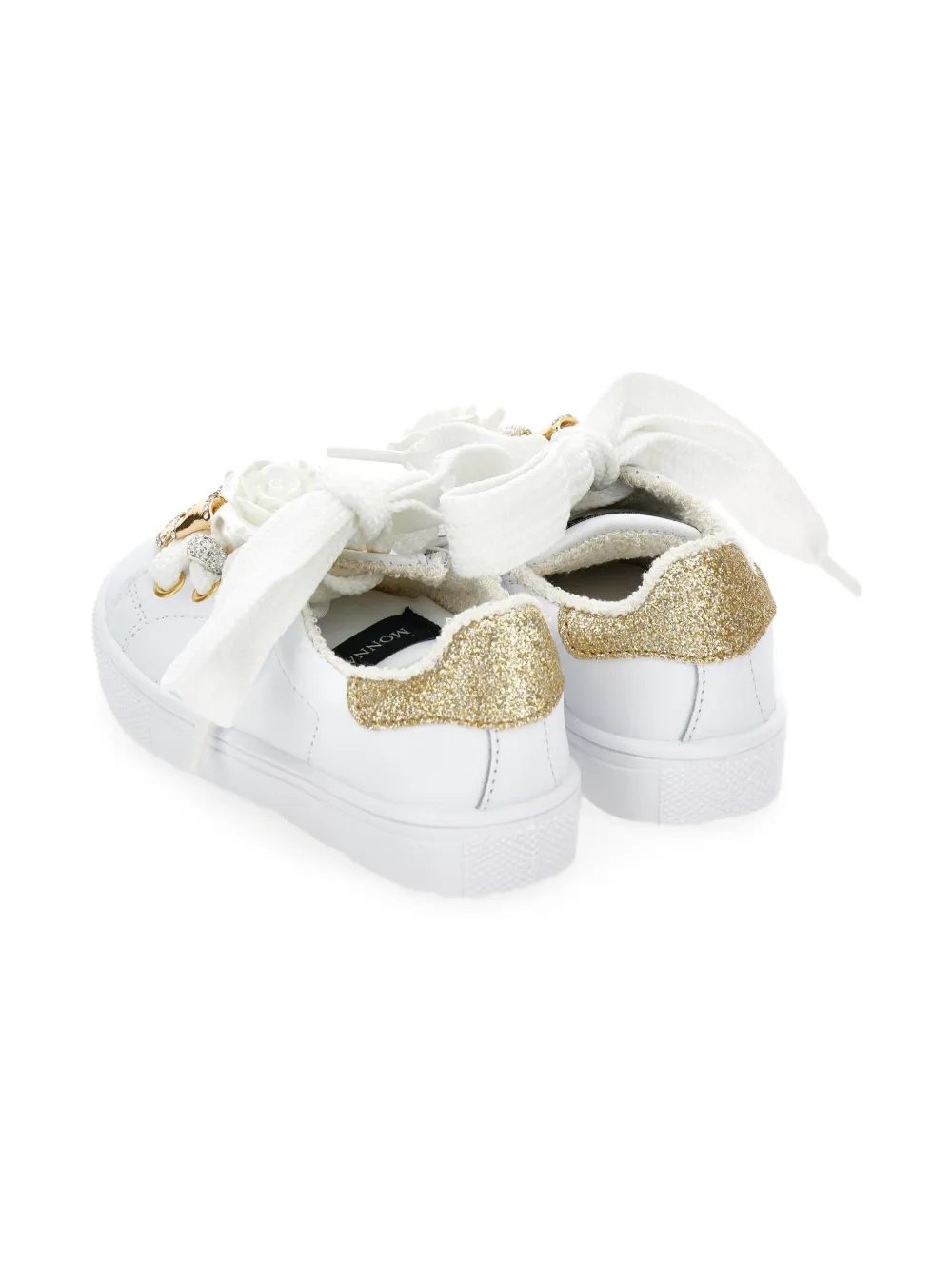 Monnalisa floral-appliqué sneakers White