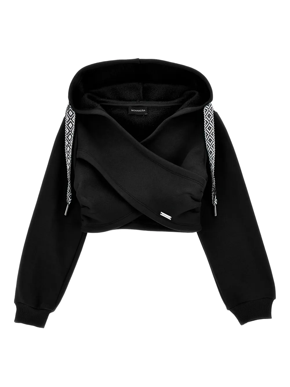 Monnalisa Jersey hoodie Zwart