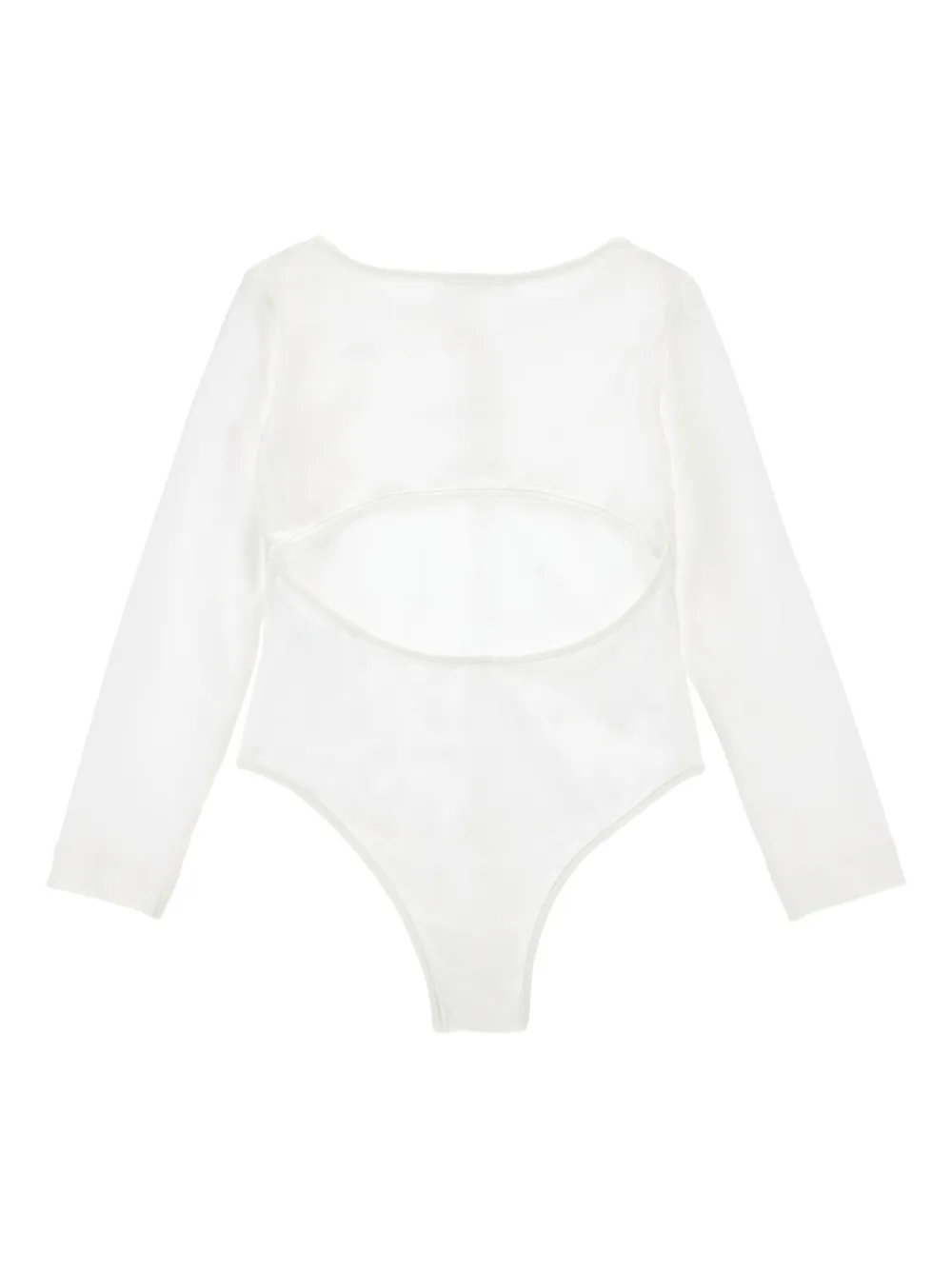 Monnalisa Body met logoplakkaat Wit