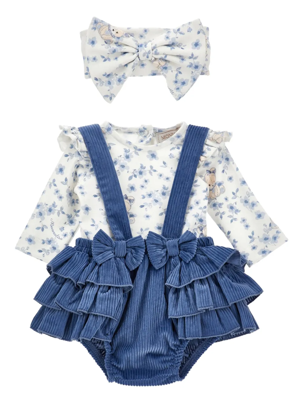 Monnalisa Babies' Organic-cotton Short Set In Multi