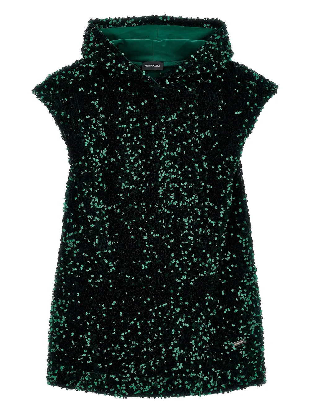 Monnalisa sequinned dress | Black | Image 1