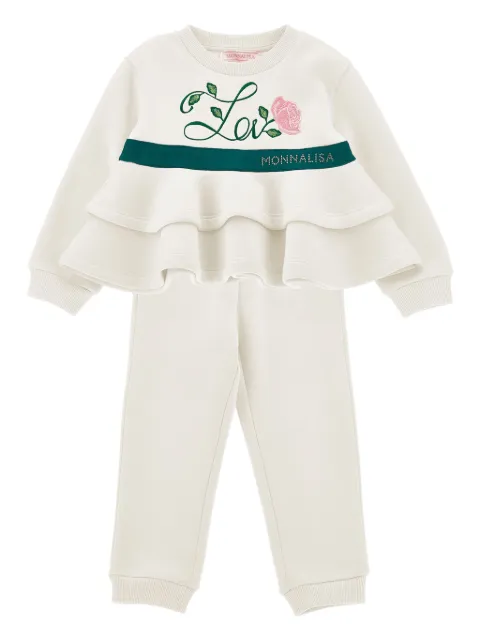 Monnalisa traje deportivo con detalle de volantes
