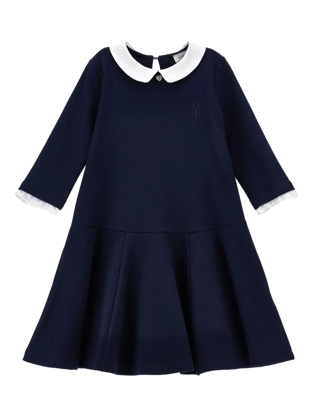 Monnalisa Peter Pan-collar skater dress | Blue | Image 1