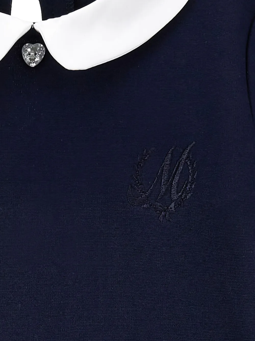 Monnalisa Skaterjurk met Peter Pan-kraag Blauw