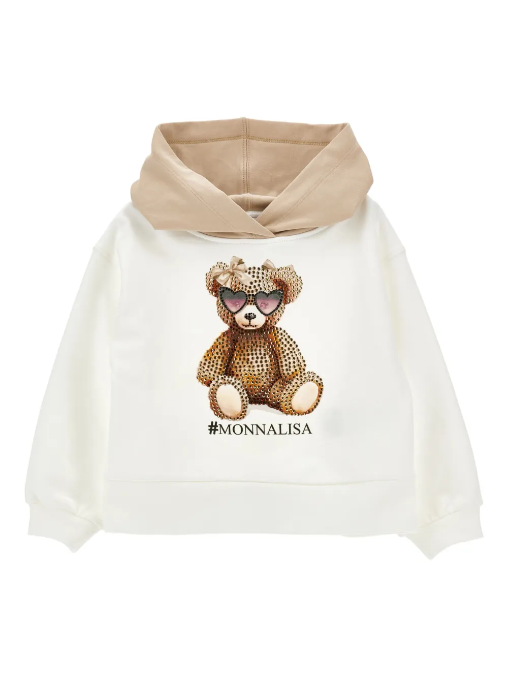 Monnalisa bear-graphic hoodie | Girls Hoodies & Sweatshirts | Image 2