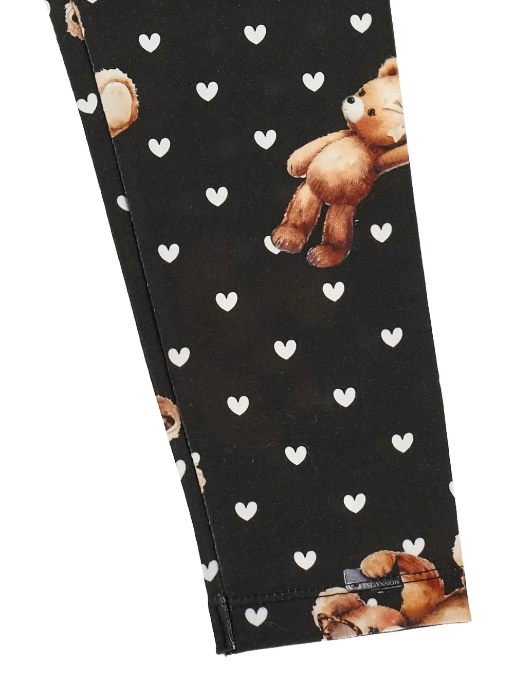 Monnalisa Graphic-print Top And Leggings Set In Black