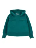 Monnalisa chest-pocket hoodie - Green