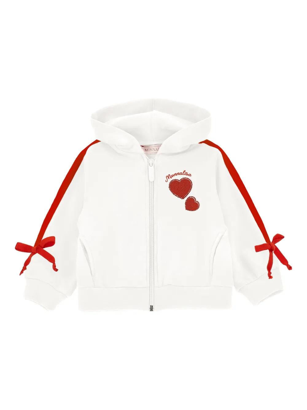 Monnalisa jersey hoodie | White | Image 1