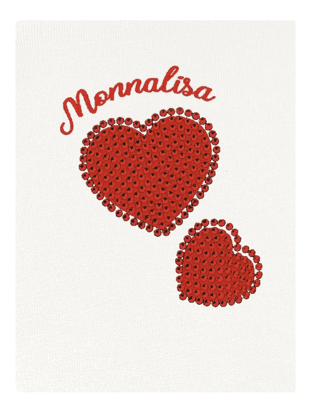 Monnalisa Jersey hoodie Wit