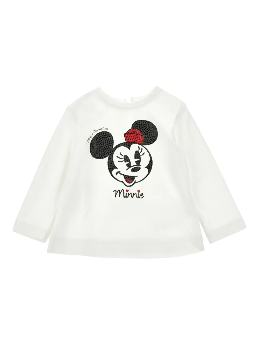 Monnalisa x Disney Minnie Mouse long-sleeve top | White | Image 1