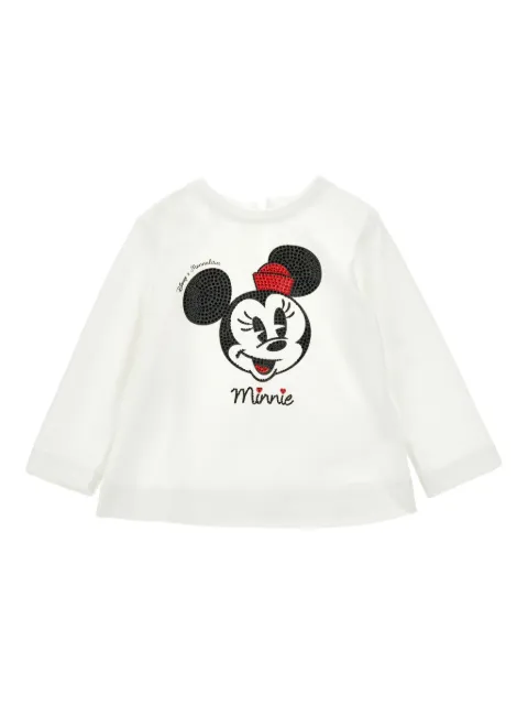 Monnalisa playera con detalles de strass