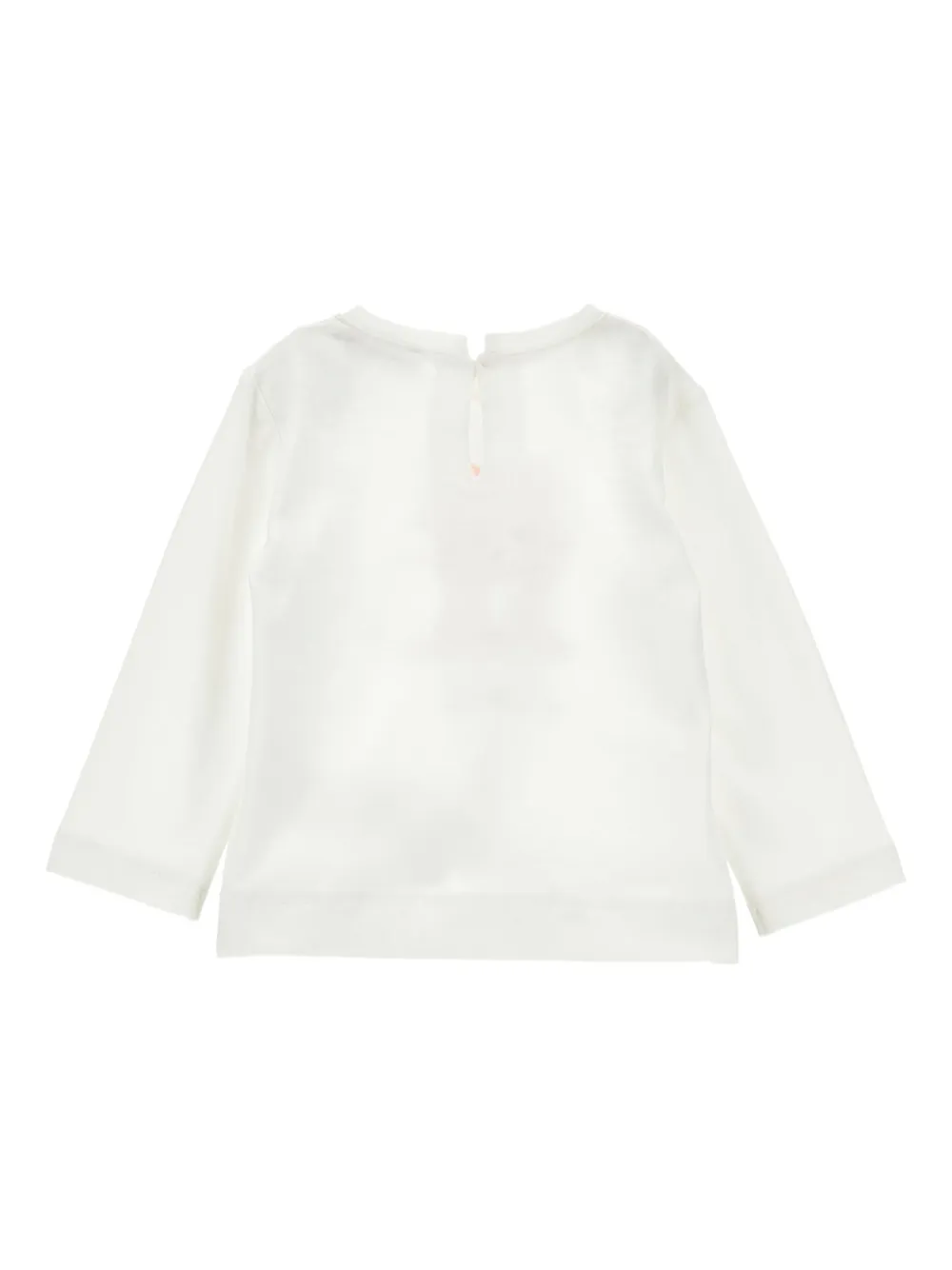 Monnalisa Minnie Rhinestone Jersey T-shirt In White