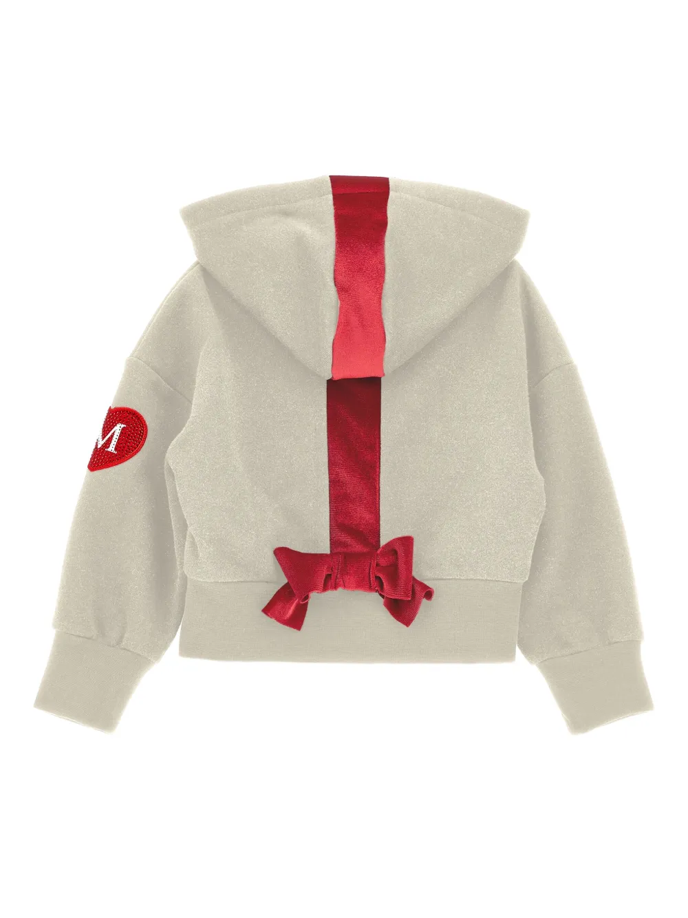  Monnalisa Zip-up Hoodie - White 