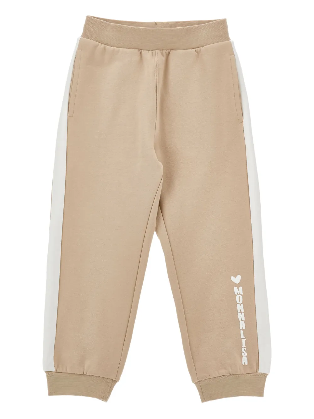 Monnalisa contrast-panel track pants | Neutrals | Image 1