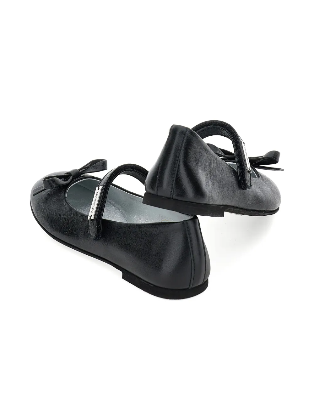 Monnalisa bow-detail ballet flats Black