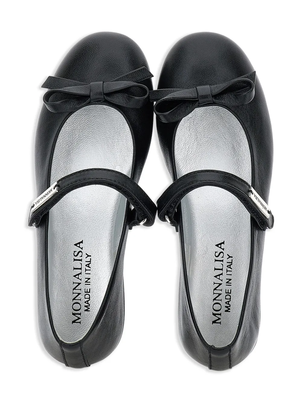 Monnalisa bow-detail ballet flats Black