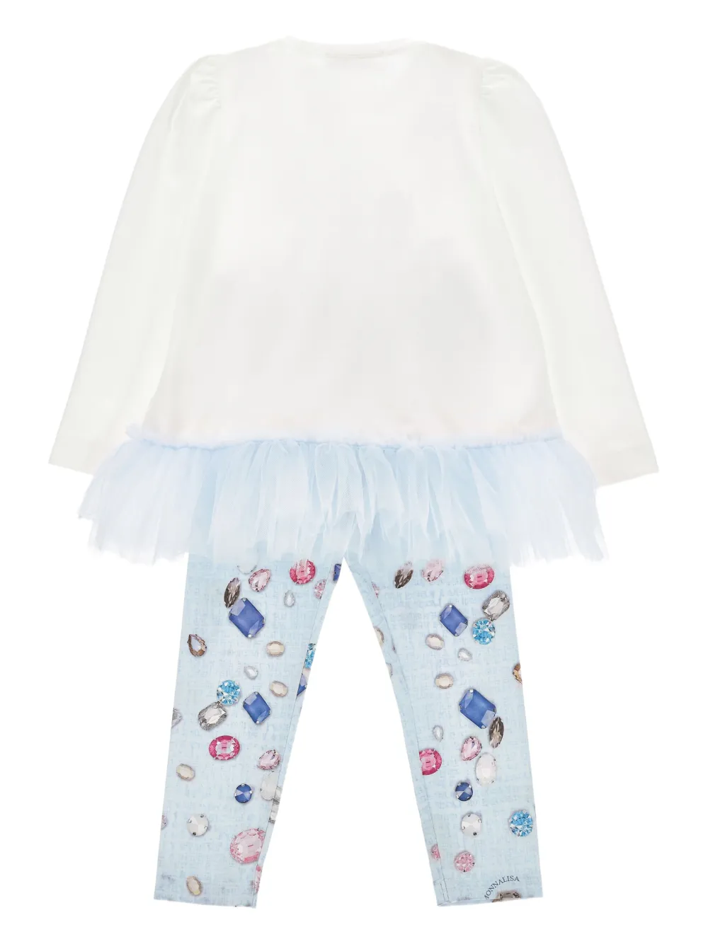 Monnalisa gemstone-print top and leggings set | Girls Leggings | Image 2
