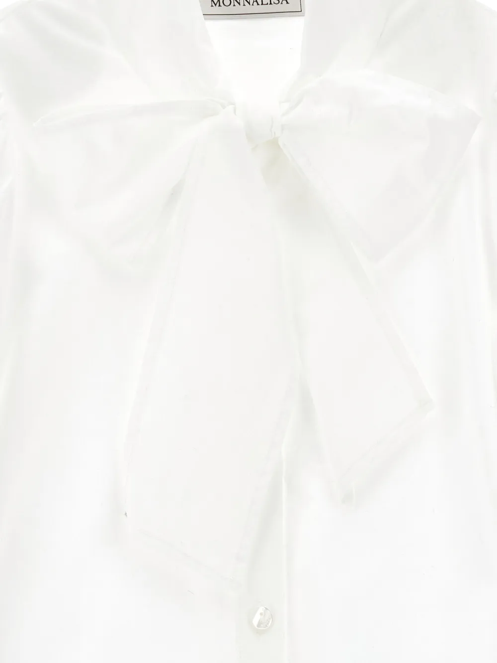 Monnalisa Shirt met pofmouwen Wit