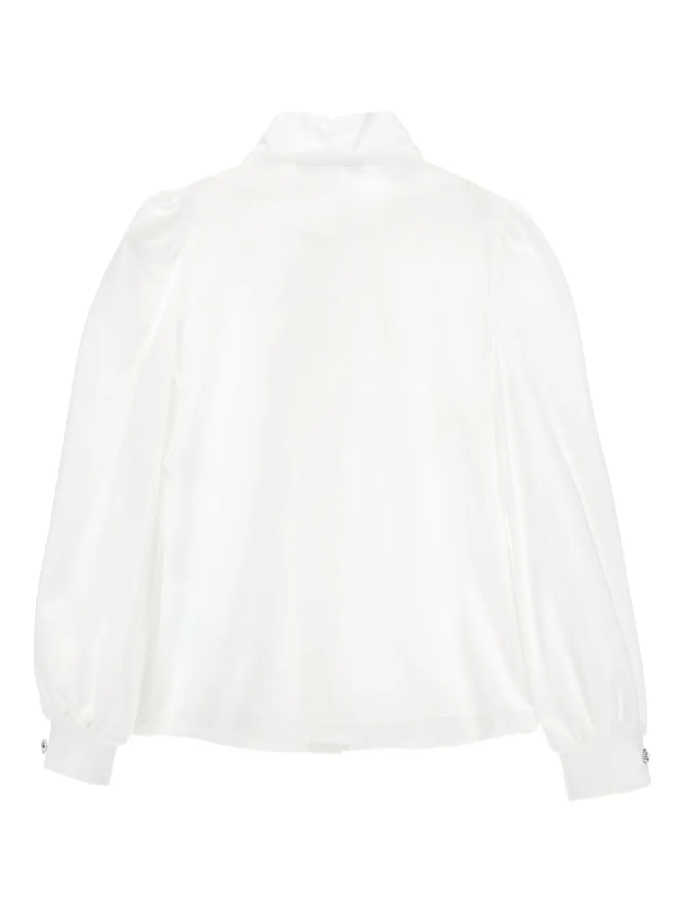 Monnalisa Shirt met pofmouwen Wit
