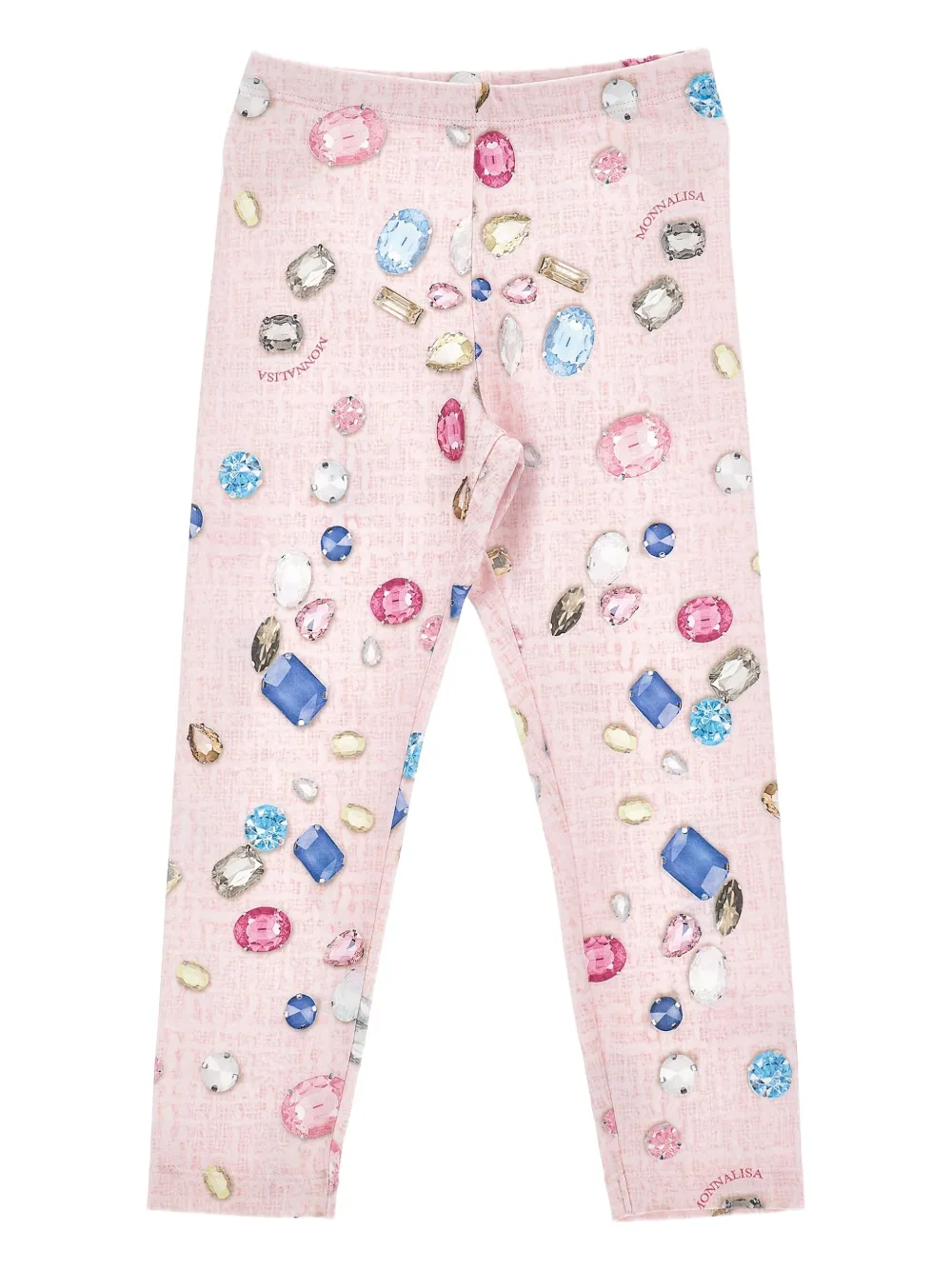 Monnalisa gem-printed leggings | Pink | Image 1