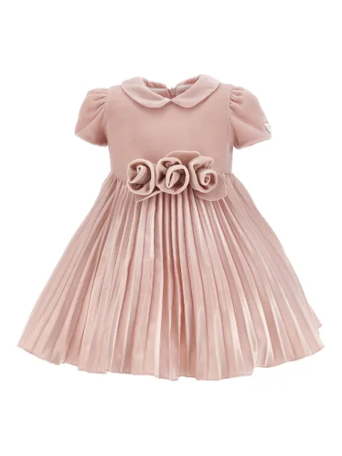 Monnalisa vestido con cuello plisado