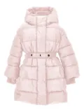 Monnalisa belted padded coat - Pink