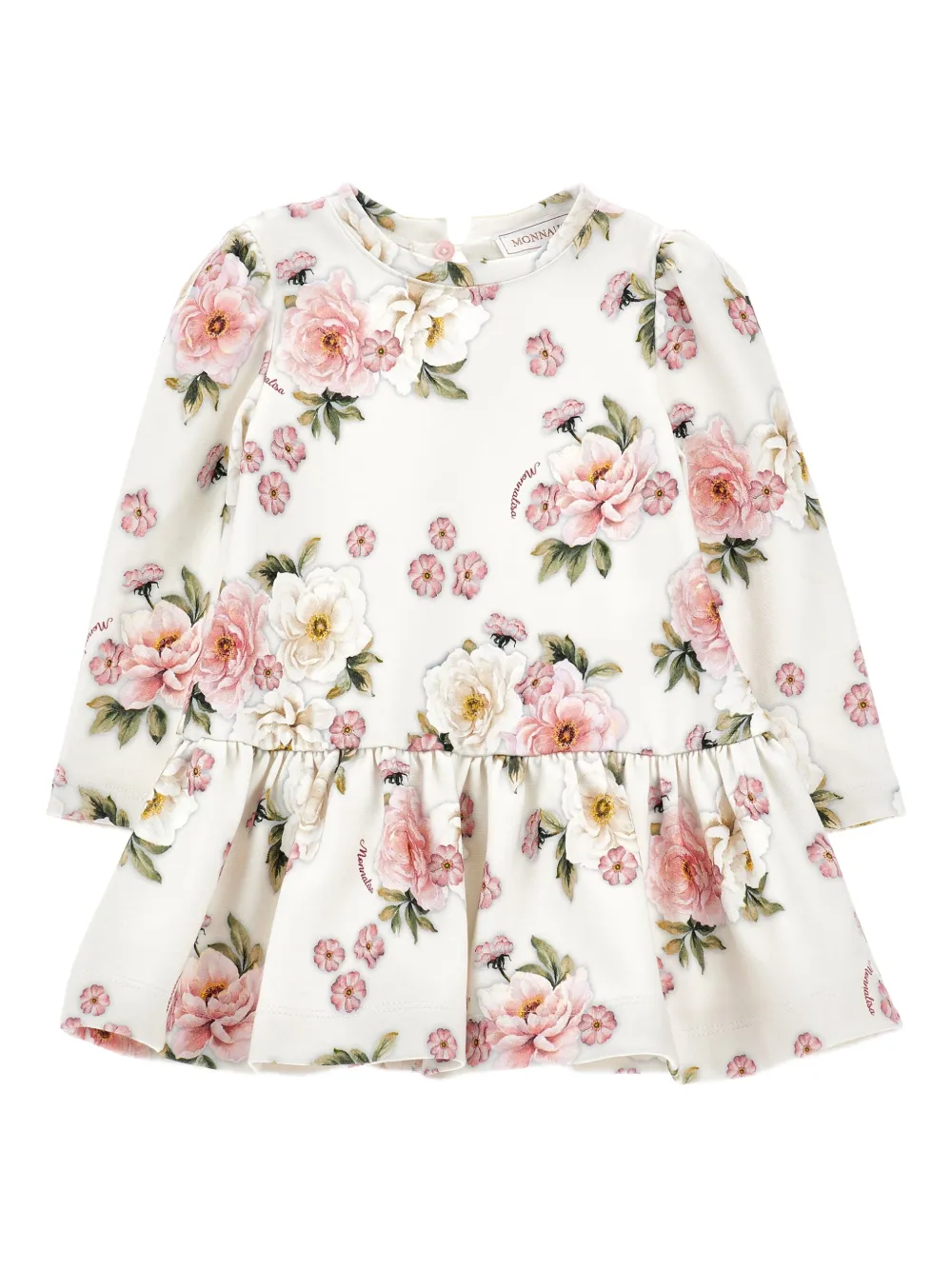 Monnalisa floral-print dress | White | Image 1