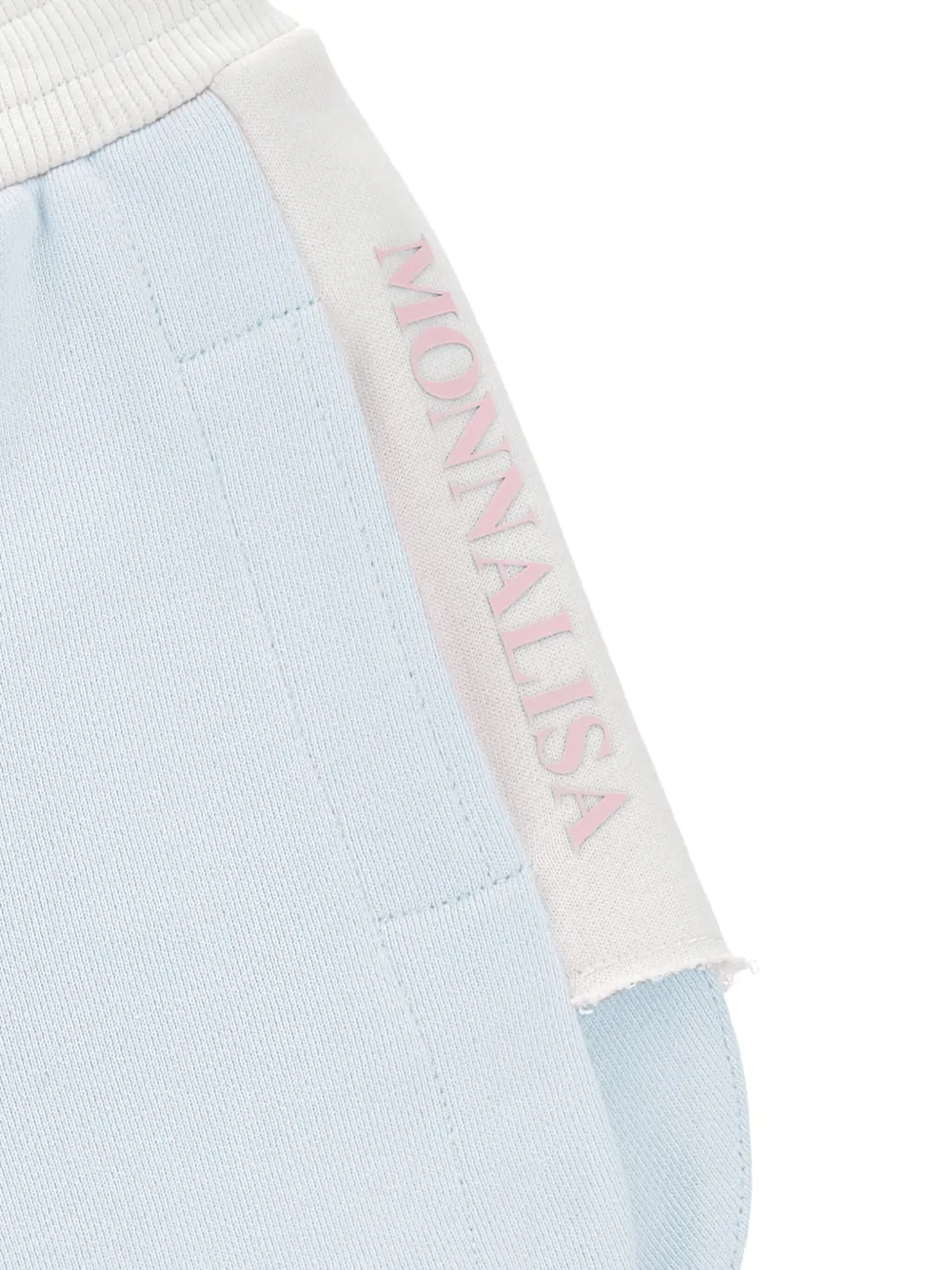 Monnalisa Shorts met contrasterend vlak Blauw