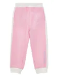 Monnalisa side-stipe track pants - Pink