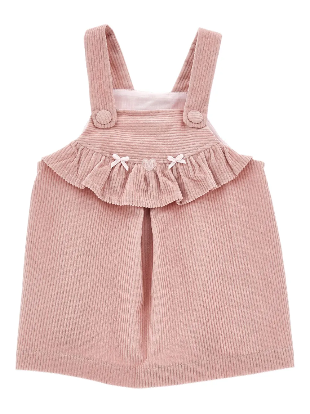 Monnalisa Ribfluwelen jurk Roze
