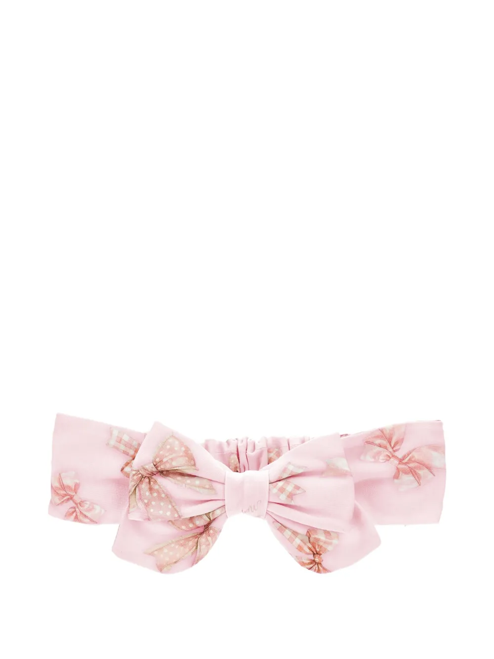 Monnalisa Haarband met strikdetail Roze