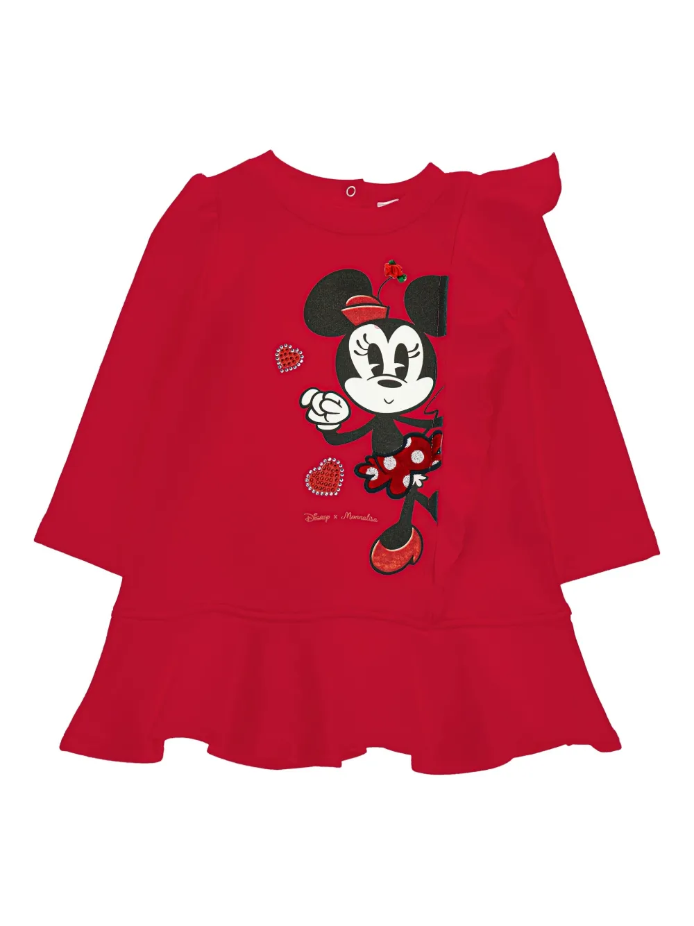 Monnalisa Minnie Mouse dress | Red | Image 1